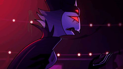 a cartoon character with red eyes and the words you 're the only one i want