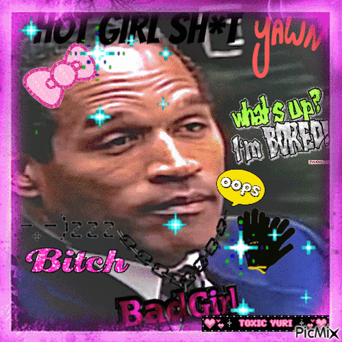 a picture of a man with a chain around his neck and a speech bubble that says " oops "
