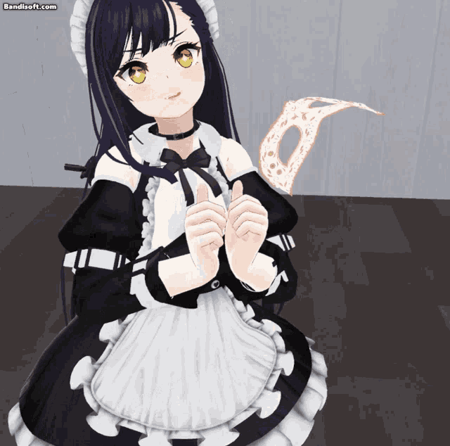 a maid giving a thumbs up with a bandisoft.com logo behind her