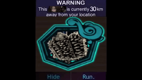a screenshot of a game that says warning