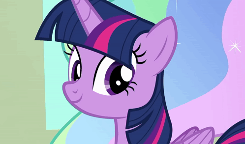 Twilight Sparkle looks ahead with a confident smile.