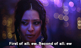 Maddy Perez looks disgusted at night with the caption “First of all: ew. Second of all: ew.”