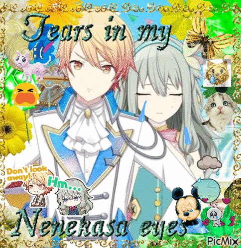 a picture of a boy and a girl with the words tears in my nenekosa eyes