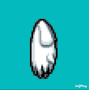 a pixel art drawing of a squid with the words imgplay underneath it