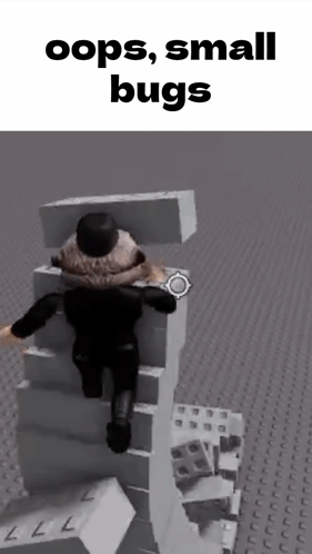 a cartoon character is sitting on top of a stack of blocks .