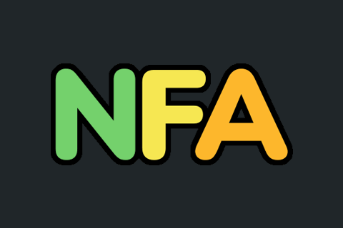 the word nfa that is green and yellow