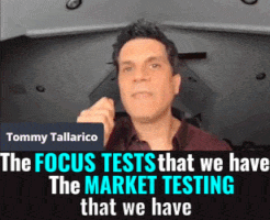 tommy tallarico is talking about the focus tests that we have